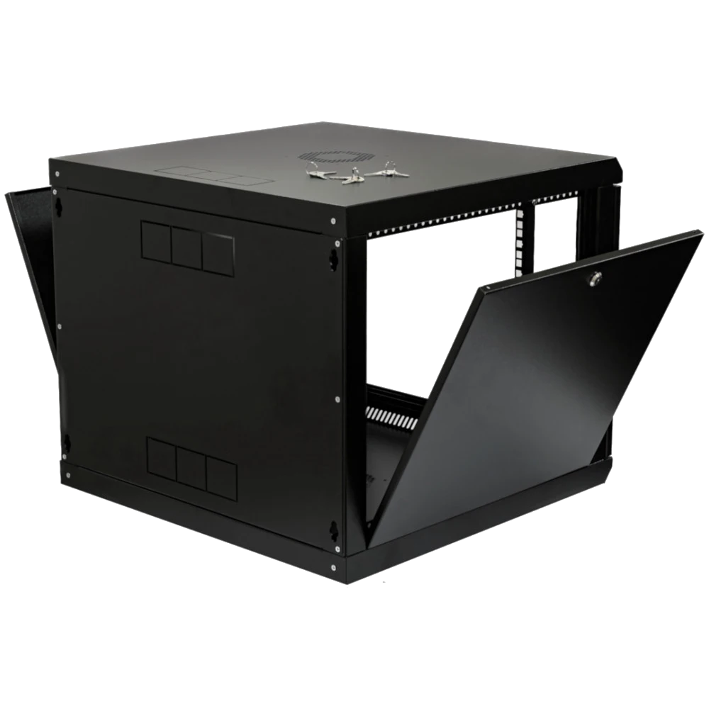 19" 9U 600x500x507мм акрилове скло чорна Шафа - Зображення 3