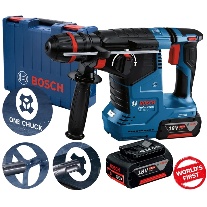 Bosch GBH 187-LI (0611923121) Акумуляторний перфоратор з SDS plus