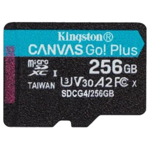KINGSTON 256GB microSDXC Canvas Go Plus Gen4 200R Модуль флеш-пам'яті