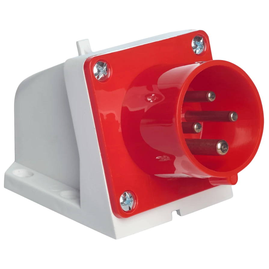 UEA 514 16А 380В 3Р+Е IP44 Вилка стаціонарна настінна