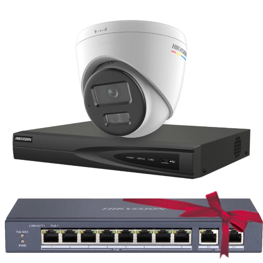 DS-2CD1347G2H-LIUF 4МП (4мм) Комплект Hikvision