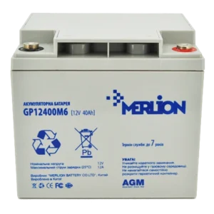 MERLION AGM GP12400M6 12В 40 А•г Акумуляторна батарея