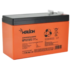MERLION AGM GP1272F2 PREMIUM 7.2А•г 12В Свинцево-кислотна акумуляторна батарея