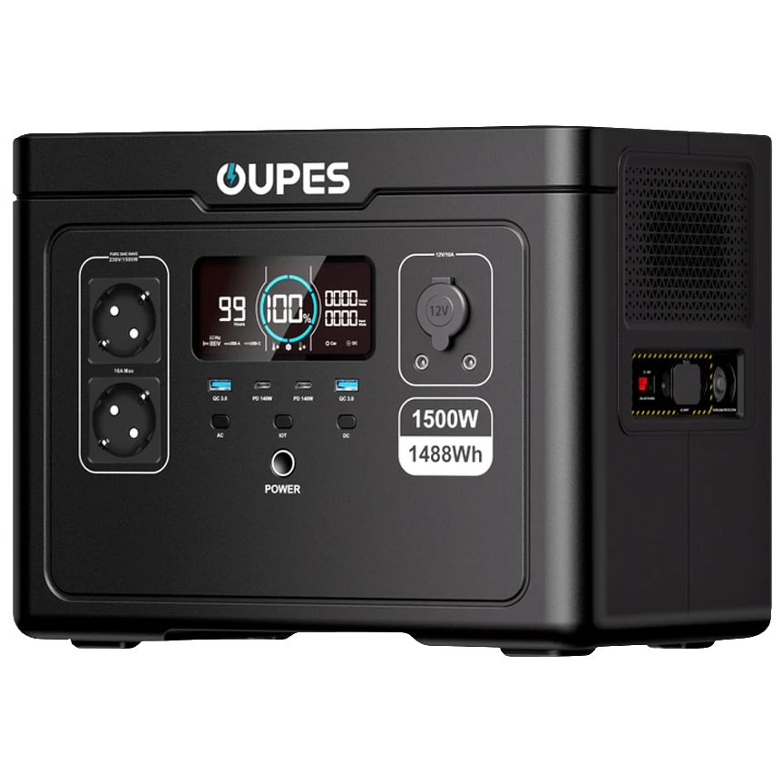 OUPES S015 1500Вт LiFePO4 1488Вт•г Портативна зарядна станція