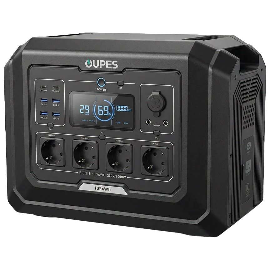 OUPES Mega 1 S1 2000Вт 1024Вт•г Портативна зарядна станція