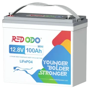 Redodo 12.8V 100Ah Mini 1280Вт•г LiFePO4 Літієва акумуляторна батарея