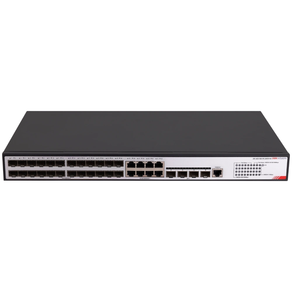 Hikvision DS-3E2736-HI-24F8T4X Комутатор 32 порта керований