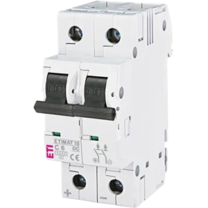 ЕТІ ETIMAT 10 DC 2p C 6A (6 kA) Автоматичний вимикач