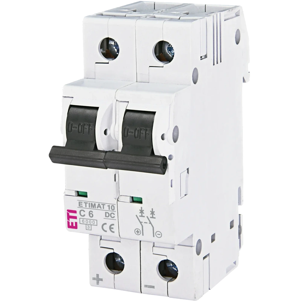ЕТІ ETIMAT 10 DC 2p C 6A (6 kA) Автоматичний вимикач