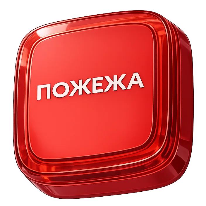 Ajax EN54 FireProtect (VAD) red пожежний світловий "ПОЖЕЖА" Cповіщувач
