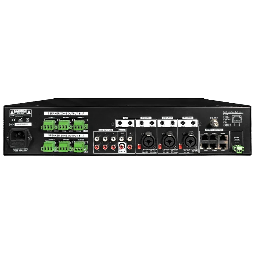 CMX PA-6120MX 6 зон, 6*120 Вт, 19" Матричний мікшуючий підсилювач - Зображення 3