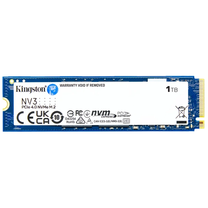 Kingston 1TB NV3 SSD M.2 2280 PCIe 4.0 NVMe Накопичувач
