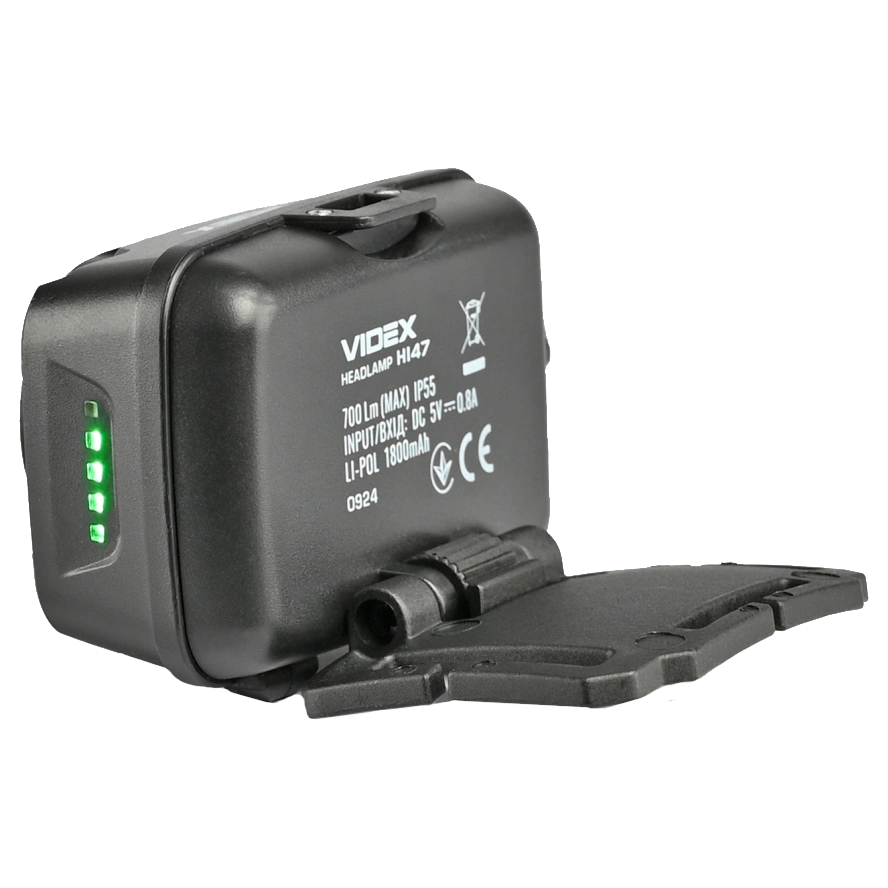 VIDEX VLF-H147 700 Lm, 5000K, USB-C Налобний ліхтар - Зображення 6