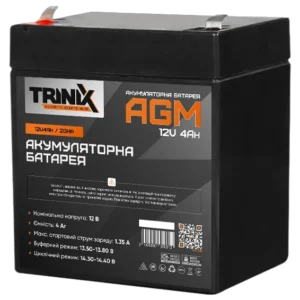 TRINIX 12V4Ah/20Hr Акумуляторна батарея