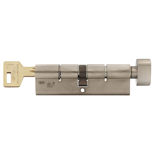 CISA C3000 80T (35*45T) Циліндр нікель матовий 3 ключі - Зображення 4