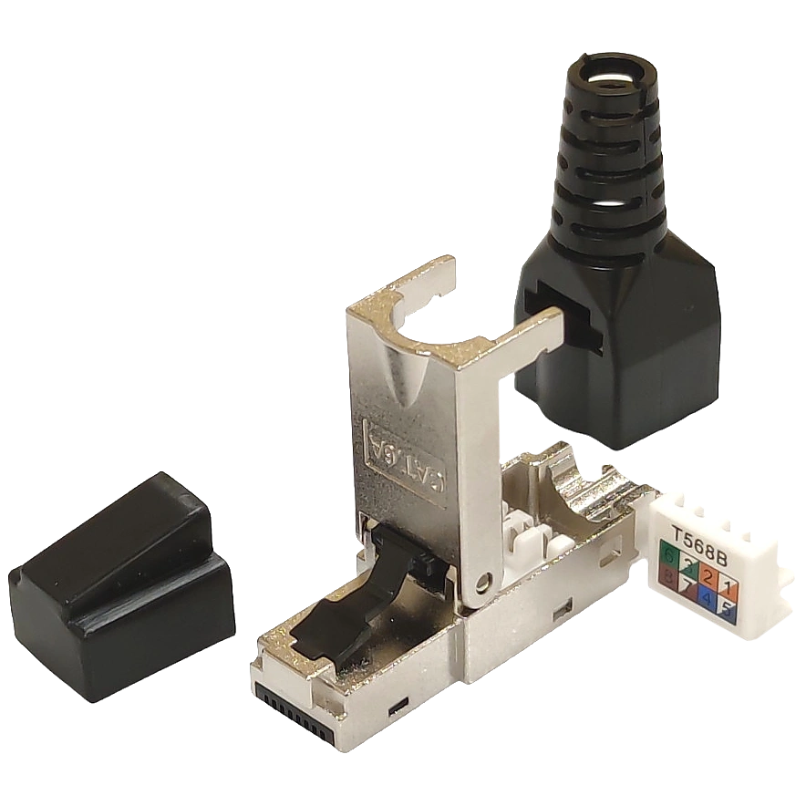 RJ45 STP кат. 6A Конектор екранований безінструментальний