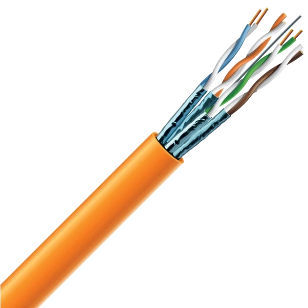 Cat 6A 4x2x23 AWG LSZH (к) 305 м Кабель вита пара ЗЗКМ (S/FTP мідь внутрішній)