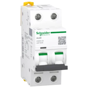 Schneider Electric A9F79206 Acti9 iC60 2P 6A C Автоматичний вимикач