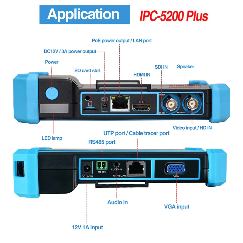 NOYAFA NF-IPC715 IP, аналог, HD-Coax, HDMI, VGA Тестер камер відеоспостереження - Зображення 4