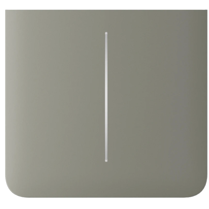 Ajax SideButton (2-gang) vertical olive Кнопка