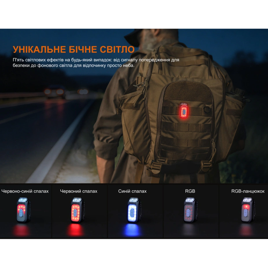 Fenix E04R Ліхтар з кліпсою чорний - Зображення 6