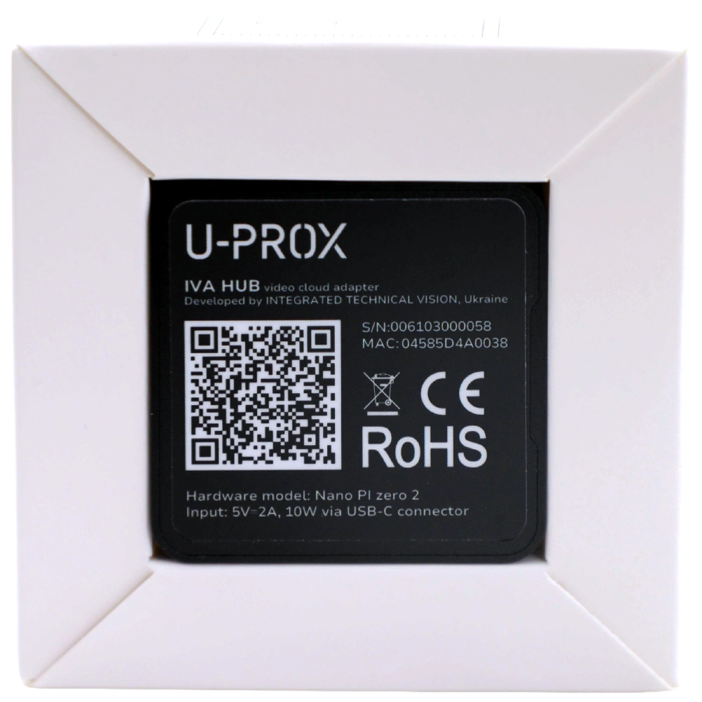 U-Prox IVA HUB cloud adapter Адаптер хмарного відеоспостереження - Зображення 9