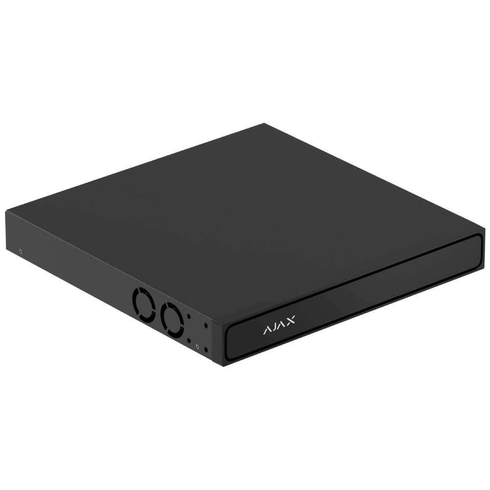 Ajax NVR H2D16PAC (16ch) black HDMI 4K 16Тб PoE Відеореєстратор - Зображення 3