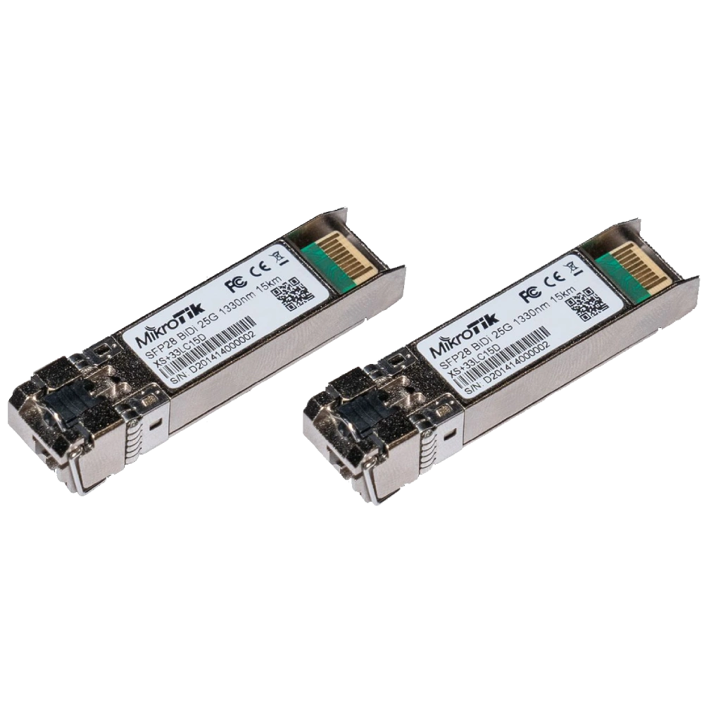 MikroTik XS+2733LC15D Пара SFP28 модулів